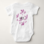 BODY SIMPLE MODERNE MODERNE MONOGRAM ÉLÉGANT CHIC STYLE (Dos)