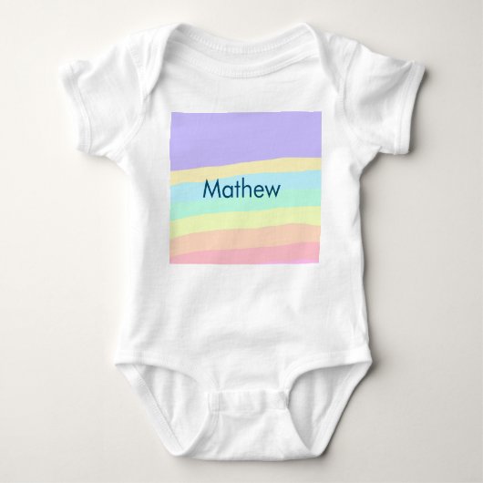 Body simple monogramme de lettre initiale ajoutez votre (Devant)