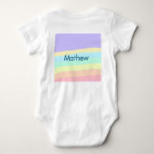 Body simple monogramme de lettre initiale ajoutez votre (Dos)