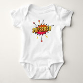 Body Simple Superdad Comique Retro Pop Art | Bodysuit (Devant)