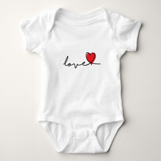 Body Slogan Love. Des coeurs. Jour de Saint-Valentin. (Devant)