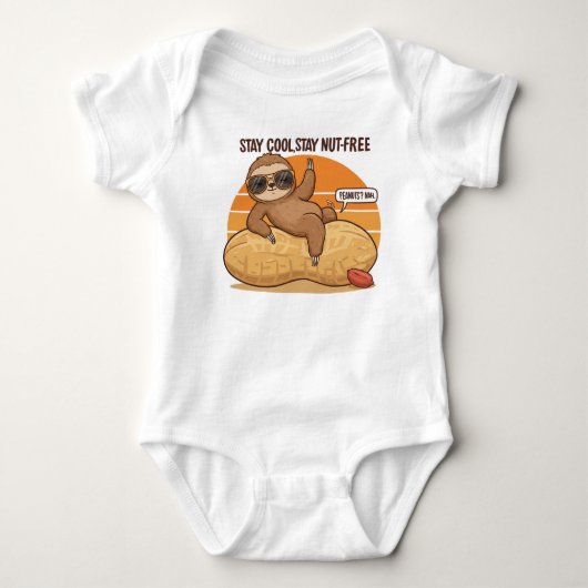 Body Sloth Mode: Peanut-Free | Toddler Allergy Shirt (Devant)