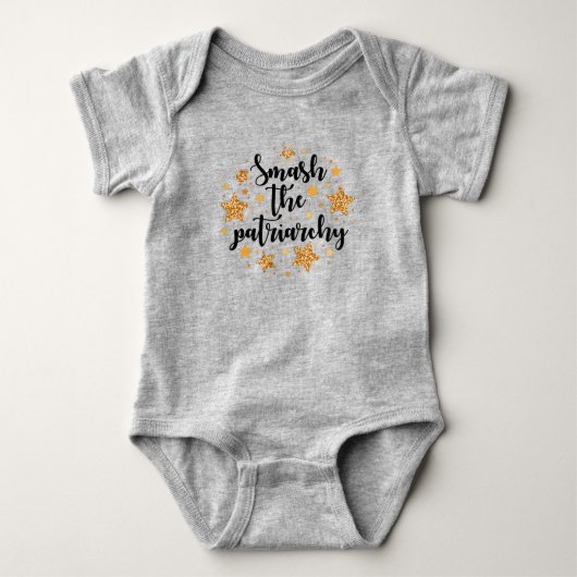 Body Smash Le Patriarcat ! Bodysuit bébé (Devant)