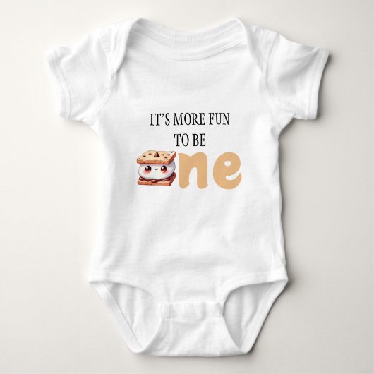 Body S'more Bonfire Smore To Be One Baby First Birthday (Devant)