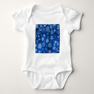 Body Snowflakes de Noël Bleu et argent
