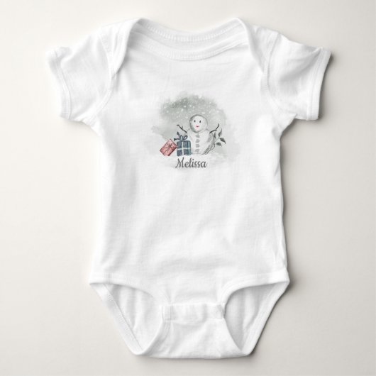 Body Snowman Baby Bodysuit (Devant)