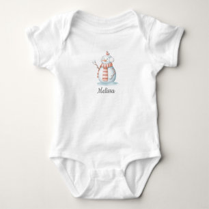 Body Snowman Baby Bodysuit