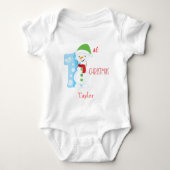 Body Snowman Thème Baby First Christmas (Devant)