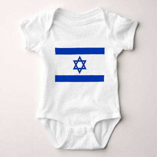 Body Soin de bébé patriotique avec drapeau Israël (Devant)