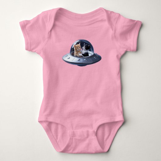 Body Soucoupe volante de chaton mignon (Devant)