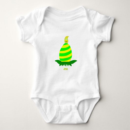 Body Souhaits de Pâques Bébé Jersey Bodysuit (Devant)