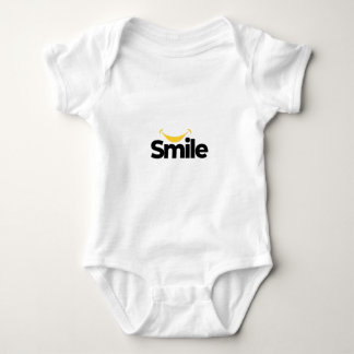 Body Sourire Mignon Graphique Banane Jaune Bébé Minimal
