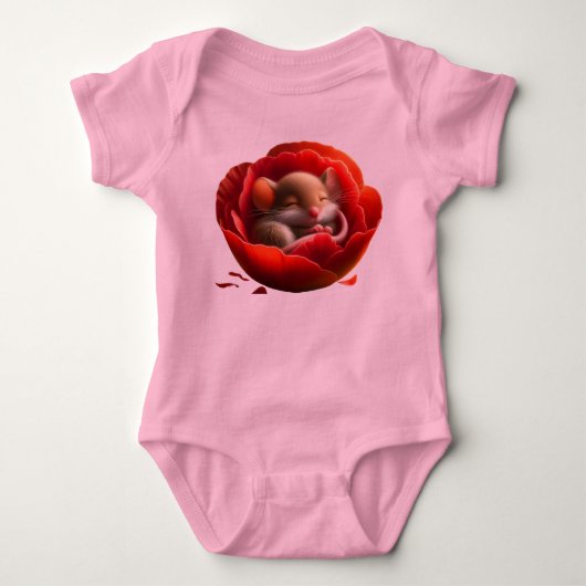 Body Souris Bébé très mignonne Dormir (Devant)