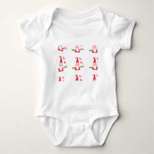 Body Souris Cartoon Matin Père Noël Ho Ho Ho T-Shirt