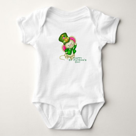 Body Souris de la Saint Patrick (Devant)