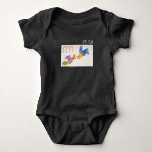 Body Soutenu dans la combinaison de bébé personnalis