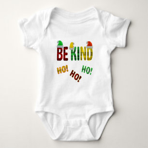 BODY SOYEZ GENTIL HO HO HO DRÔLE DE CITATION PLAID DE N