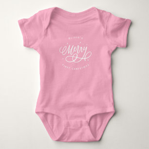 Body Sparkly Bubbly Script Joyeux Premier Noël