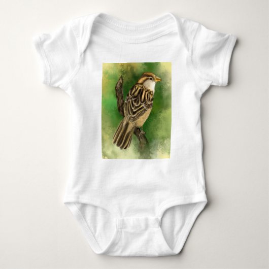 Body Sparrow Baby Bodysuit Belle Liuttle Bird (Devant)