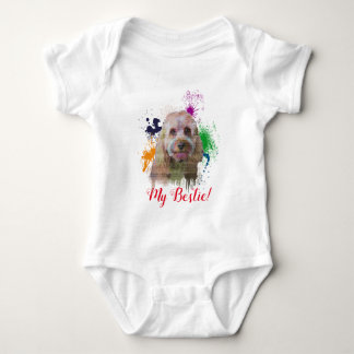 Body Splash Art mignon Cavapoo Chien Baby Bodysuit