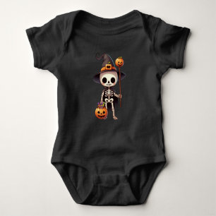 Body Squelette d'Halloween blanc mignon
