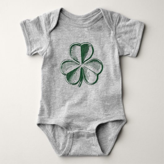 Body St. Patrick's Day Shamrock Baby Bodysuit (Devant)