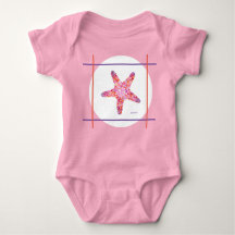 Starfish rose Un morceau de maillot de bébé