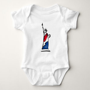 Body Statue de la Liberté NY Rouge Blanc et Bleu