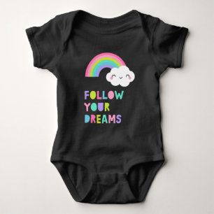 Body Suivez vos rêves Cute Rainbow Cloud
