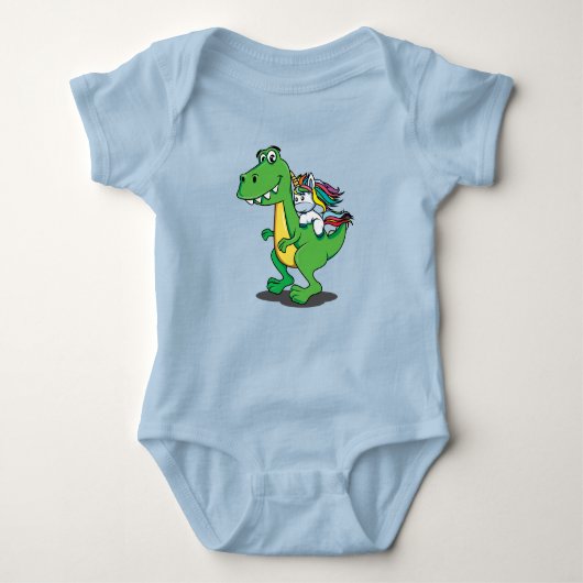 Body Super Dinosaure Licorne Mignon (Devant)