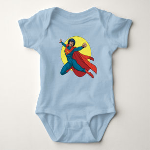 Body Supergirl volant en costume bleu