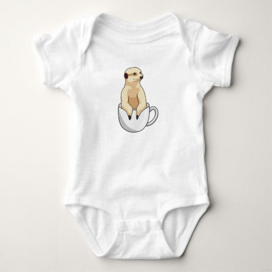 Body Suricate avec une tasse de café (Devant)