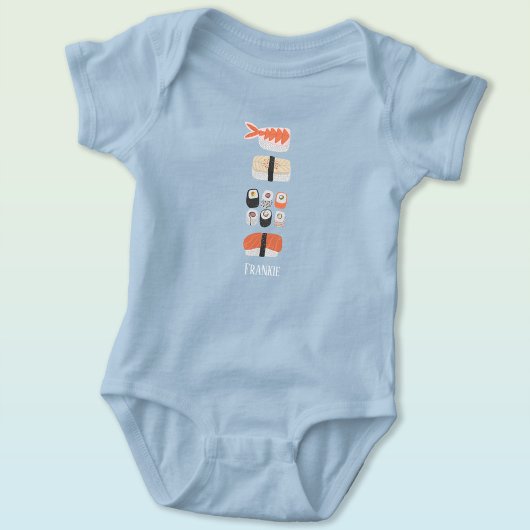 Body Sushi Nom personnalisé Baby Bodysuit