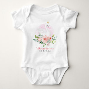 Body Swan Princess 1er Anniversaire Bébé Bodysuit