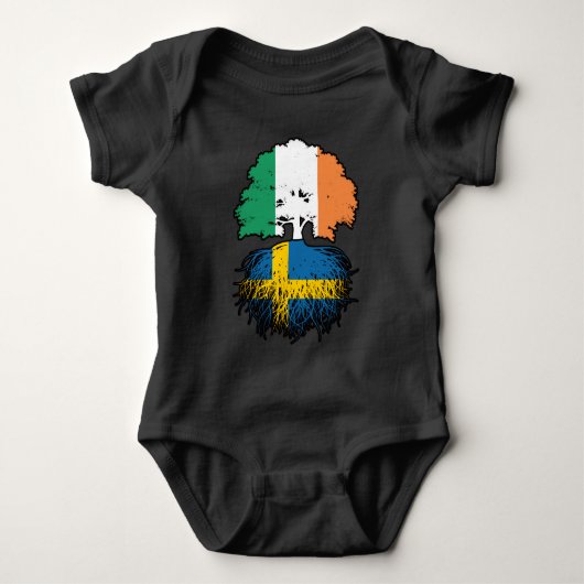 Body Sweden Irish Ireland Tree Roots Flag (Devant)