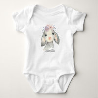 Sweet Little Lamb Baby Girl with Name
