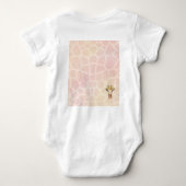 Body Sweet Safari Baby Giraffe en rose et jaune (Dos)
