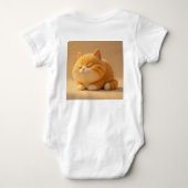 Body Sweet Sleeping Orange Tabby Cat – Baby Bodysuit De (Dos)