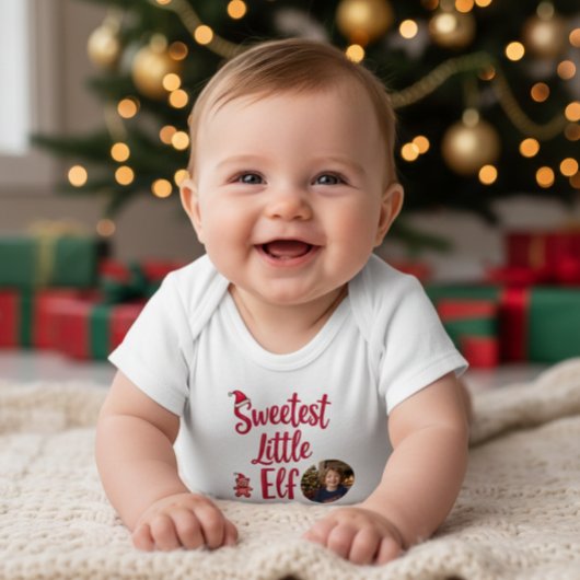 Body Sweetest Little Elf | Personalized Baby Photo 