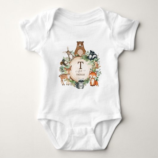 Body Sweodland Forest Friends Custom Monogramme (Devant)