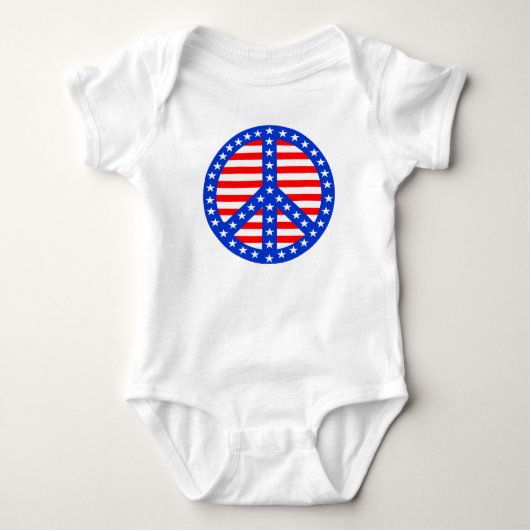 Body Symbole de paix Stars & Stripes (Devant)