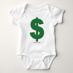 Body Symbole dollar vert avec le style biseauté