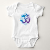 Body SYMBOLE OM Mandala Fleur Blanc (Devant)