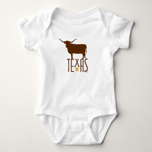 Body Symboles du Texas, Longhorn, brun