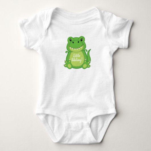 Body T-Rex Dinosaur Baby shower vert (Devant)