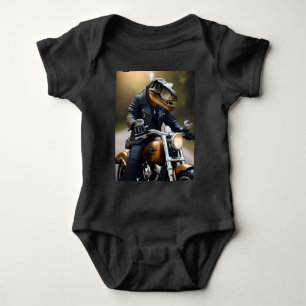 Body T-Rex Dinosaur Bikie En Moto,