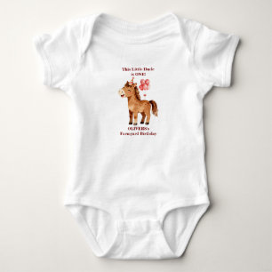 Body T-shirt anniversaire garçon avec animaux de la fer