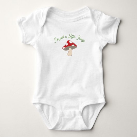 Body T-shirt Baby shower bébé  champignon (Devant)