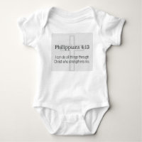 T-shirt bébé chrétien Philippiens 4:13