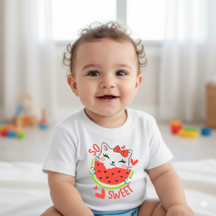 Body T-shirt bébé dessin animé fruit d'été le plus doux